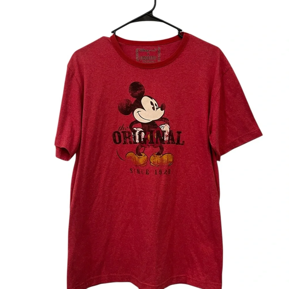 Disney Store Mickey Mouse “The Original Since 1928” Red Graphic Tee‎ – Medium
